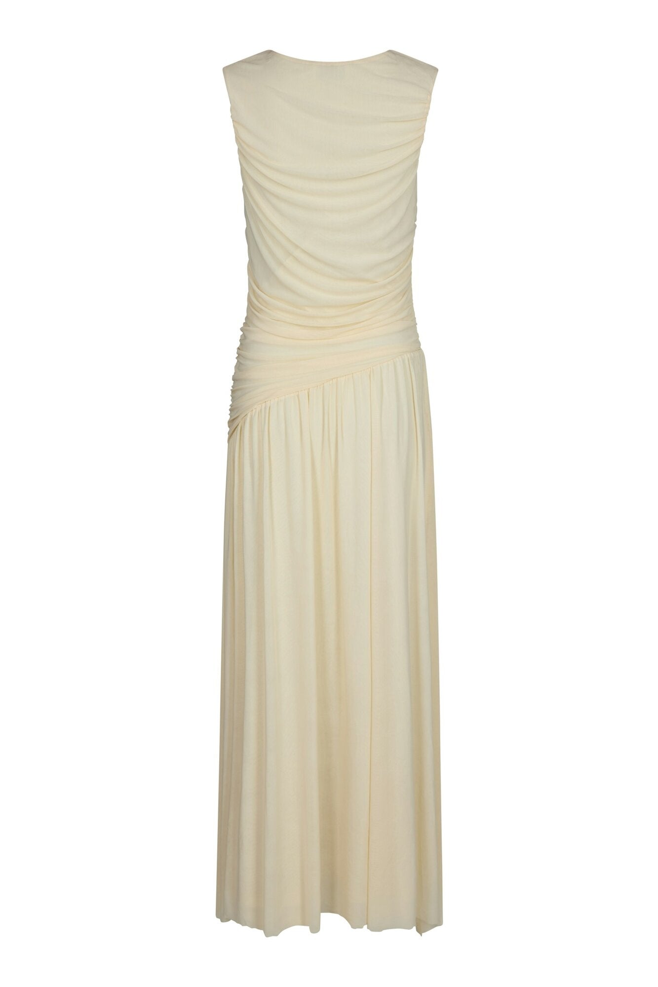 Cludine Mesh kjole - Light Yellow